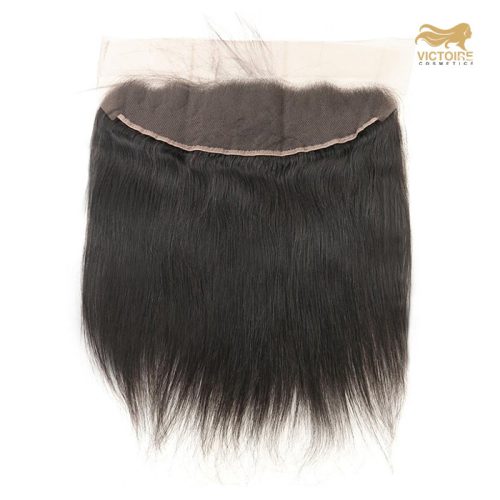 Kit 3 Straight Natuurlijke Human Hair Bundels 2 x 100gr, 24inch/60,96cm + HD 1 frontal 16inch