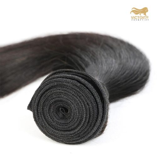 Kit Straight Human Hair Bundels 2x 100gr, 24inch + 1 frontal 10A ,60,96cm
