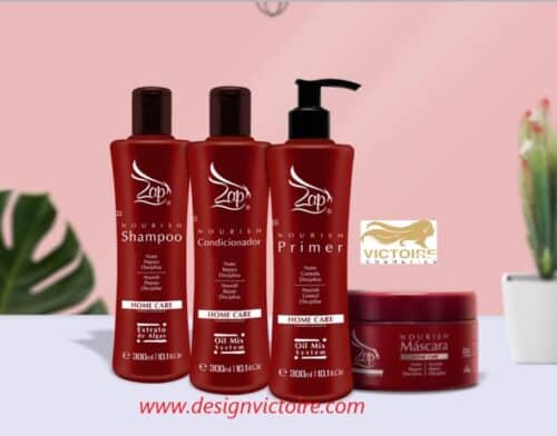 Zap Kit 4 Nourish Home care Shampoo + Conditioner + Mascara + Leave in 3x300ml +250 ml - Afbeelding 3